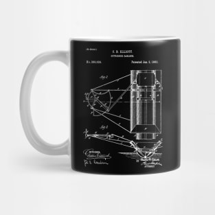 Outrigger oarlock patent / rowing / Boat Blueprint, Gift for Rowing Coach / Rowing Patent illustration Mug